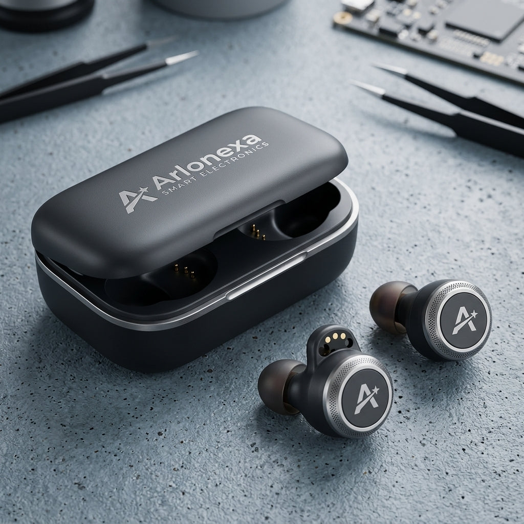 Arlonexa™ AirPulse T30 True Wireless Earbuds – Hi-Fi Stereo Sound, 30+ Hour Playtime, Smart Touch Controls, Lightweight Secure-Fit Design & Compact Charging Case